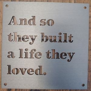 Metal sign